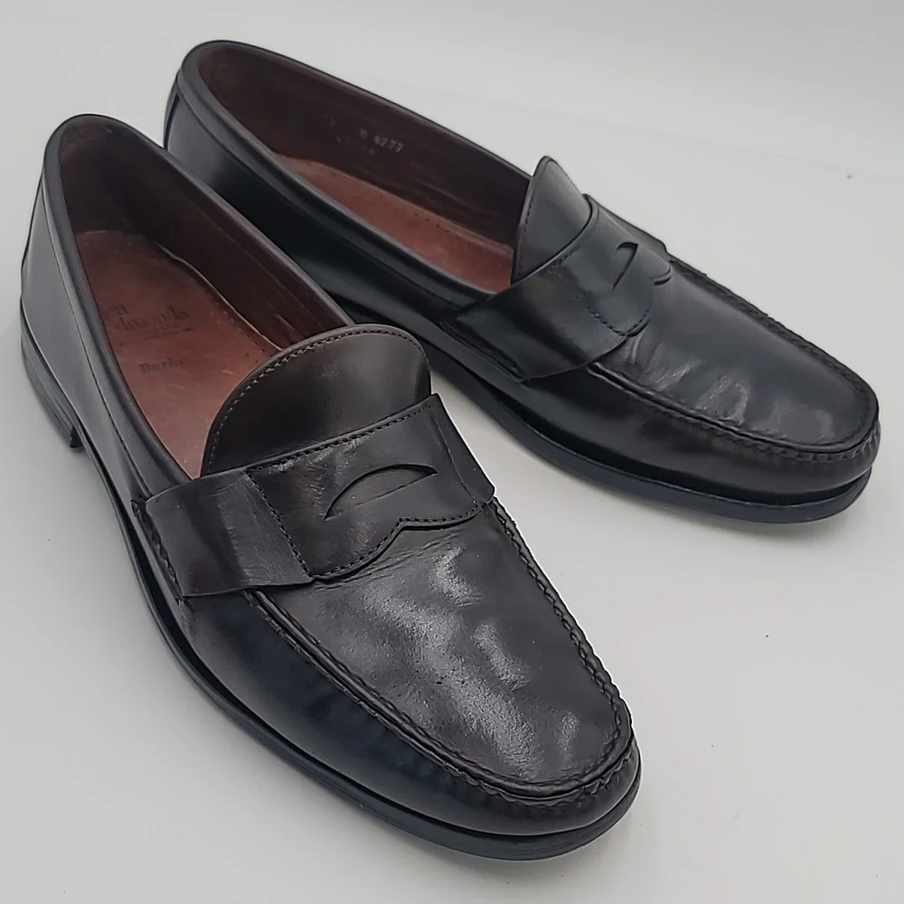 ALLEN EDMONDS sz13 Burke Penny Loafer MADE IN USA Classic Luxury